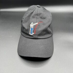 Golf Gods Hat Cap Strap Back Mens One Size Black GOAT Golfer Dad Hat Embroidered